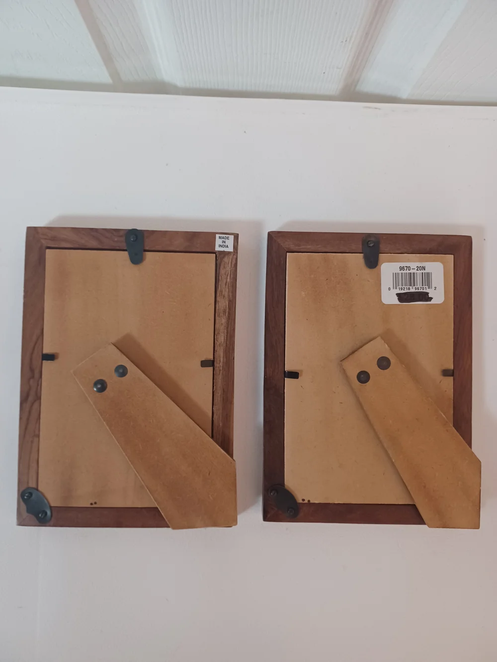 Vintage Mother of Pearl Mosaic Picture Frames Set of 2 Iridescent Shell Boho